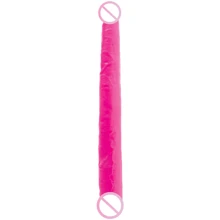 Pipedream Double Dillio 16 Inch двойной фаллоимитатор, 40,6х4,3 см, розовый: Назначение Для двойного проникновения