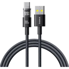 Кабель Baseus USB Cable to USB-C Display 2 Fast Charging Data 100W 1m Black (P10382701121-00): Тип USB Cable - USB-C