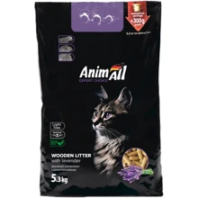 Наполнитель для кошачьего туалета AnimAll древесный с ароматом лаванды 5,3 кг (4820224500874): Вид Древесный