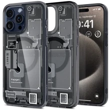 Чехол для iPhone Spigen Ultra Hybrid MagFit Zero One (ACS06582) for iPhone 15 Pro Max: Цвет разноцветный