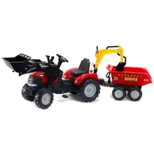 Детский трактор Falk Case Ih Puma на педалях Красный (995W): Вид трактор