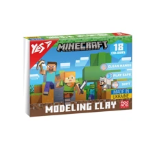 Пластилин YES Minecraft 18 цветов 360 г (540678): Производитель YES