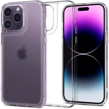 Чехол для iPhone Spigen Quartz Hybrid Matte Clear (ACS04975) for iPhone 14 Pro: Цвет прозрачный