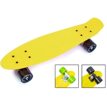 Penny Board Желтый цвет Матовые колеса: Тип пенни борд