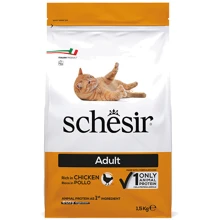 Сухой монопротеиновый корм Schesir Cat Adult Chicken для котов 1.5 кг (ШКВК1.5): Тип Сухой корм