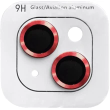 Защитное стекло для iPhone Epik Metal Classic Red for Camera iPhone 15 / 15 Plus: Тип защиты экрана на камеру