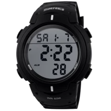 Наручний годинник Skmei 1068 Black: Стиль спортивний