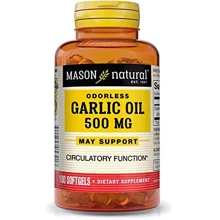 Mason Natural Garlic Oil 500 mg Чесночное масло 100 капсул: Форма выпуска Капсулы