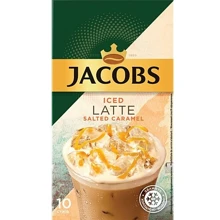 Напиток кофейный растворимый Jacobs Salted Caramel Iced Latte 3в1 10х21.3 г (8714599107416): Вид напитка Напиток кофейный растворимый