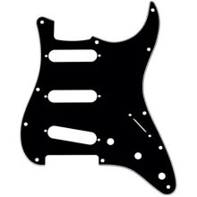 Пикгард FENDER 11-HOLE MODERN-STYLE STRATOCASTER S/S/S PICKGUARDS BLACK: Производитель Fender