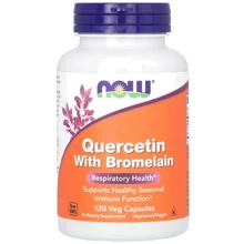 Now Foods Quercetin with Bromelain Кверцетин и бромелаин 120 веганских капсул: Форма выпуска Капсулы