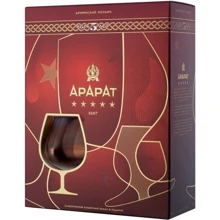 Набор бренди Ararat 5 лет и бокал 0.7л 40% (STA4850001004226): Объем, л 0.7