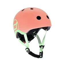 Шлем защитный детский Scoot&Ride персик, с фонариком, 45-51см (XXS/XS): Производитель Scoot&Ride