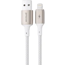 Кабель Proove USB Cable to Lightning Dense Metal 2.4A 1m White (CCDM20001102): Тип USB Cable - Lightning