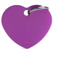 Адреса для тварин My Family BASIC ALUMINUM Серце велике, фіолетове (8055960258406): Виробник My Family