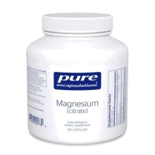 Pure Encapsulations Magnesium (citrate) 150 mg 180 caps Магний цитрат (PE-00173): Тип Магний + Калий