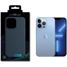 Чохол для iPhone Monblan Silicone Case with Animation & MagSafe Abyss Blue для iPhone 13 Pro Max: Колір синий