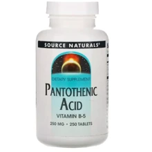 Source Naturals Pantothenic Acid Пантотенова кислота 250 мг 250 таблеток: Тип Витамин B
