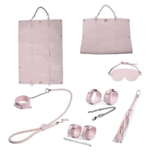 Набір для БДСМ ігор BDSM-NEW PVC Bondage Set, Pink: Виробник sLash