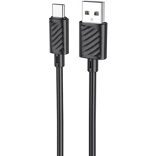 Кабель Hoco USB Cable to USB-C X88 Gratified 3A 1m Black: Тип USB Cable - USB-C