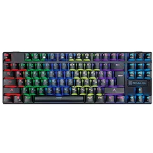 Клавиатура REAL-EL M28 RGB TKL, black: Подключение проводное
