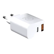 Зарядний пристрій WUW Wall Charger USB+USB-C PD 20W C172 White: Особливості Быстрая зарядка, USB-C, Power Delivery (PD)
