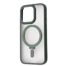 Чехол для iPhone WAVE Premium Attraction Case with Magnetic Ring Green for iPhone 15 Pro Max: Цвет зеленый