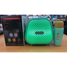 Караоке Bluetooth, AUX, USB, поддержка TFcard, микрофон, подсветка (C 66379): Производитель Noname