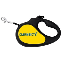Повідець-рулетка WAUDOG R-leash малюнок Сміливість L 5 м до 50 кг чорний (8126-0231-01): Тип шнура Лента