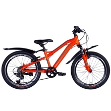 Велосипед AL 20" Formula BLACKWOOD AM Vbr рама- 11.5" малиновый с крылом Pl 2024 (оранжевый ): Диаметр колес, дюймов 20