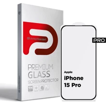 Защитное стекло для iPhone ArmorStandart Tempered Glass Pro Black for iPhone 15 Pro (ARM71484): Тип защиты экрана на экран