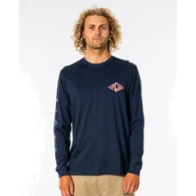 Лонгслив Rip Curl SWC Motif LS Tee CTEUW9-49 L темно-синий с принтом: Вид Лонгсливы