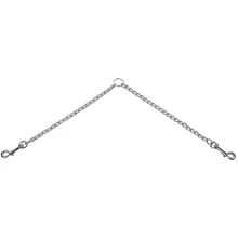 Поводок спарка Flamingo Twin Chain Фламинго для собак металл 2.5 мм 2х30 см (506975): Тип Поводок