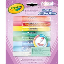 Декоративний липкий 3D маркер CRAYOLA пастельний з блискітками (washable) 8 шт (69-3524): Тип Смываемые