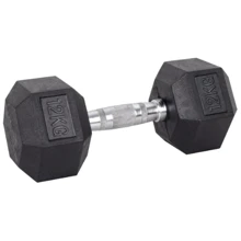 Гантель inSPORTline Hexsteel 12 кг (1185): Вес гантели, кг 12