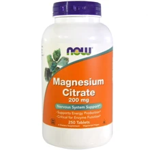 NOW Foods Magnesium Citrate 200 mg 250 tabs: Тип Магний + Калий