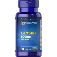 Puritan's Pride L-Lysine 500 mg 100 caps Л-лизин: Тип Лизин