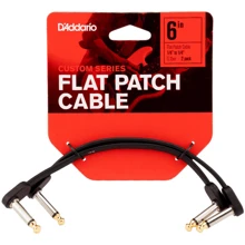 Інструментальний патч-кабель D`ADDARIO PW-FPRR-206 Custom Series Flat Patch Cables 6 ": Виробник PLANET WAVES