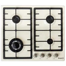 Варочная поверхность газовая Borgio 6942-15 FFD (Ivory Enamelled): Расположение панели Фронтальное