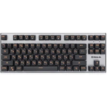 Клавиатура REAL-EL M07 Black-Silver: Подключение проводное