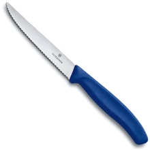 Ніж для стейка Victorinox SwissClassic Steak 11см синій (6.7232.20): Лезо нержавіюча сталь