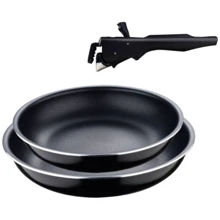 Набор сковородок со сменной ручкой Bergner Click & cook 22/26 см (BG-31605-BK): Тип сковороды Традиционная