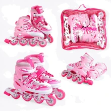 Раздвижные ролики Best Roller колеса PU 62870-L (38-42) Розовые: Цвет розовый