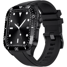 Аксессуар для Watch Rubber TPU Strap with Stainless Stell Case Black (FLS181108) for Apple Watch 44/45/49mm Ultra