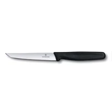 Кухонний ніж Victorinox Steak з чорною ручкою 11см (5.1203): Лезо нержавіюча сталь