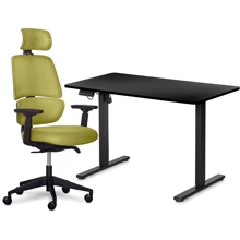 Комплект Mealux стол и стул PowerDesk Lite Black + Leo Air Plus Green (EVO-201 Lite B/B +Y 546 KZ): Возраст ребенка от 10-ти лет