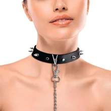 Нашийник з шипами та повідцем Art of Sex - Collar Spikes and Leash: Виробник Art of Sex