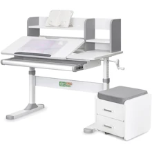 Комплект S ErgoKids TH-330 Grey парта + тумба (TH-330 + BD C3_GREY): Возраст ребенка от 4-х лет