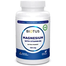 Biotus Magnesium with Vitamin B6 133 mg Магній з вітаміном В6 150 капсул: Тип Магній + B6