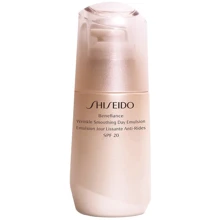 дубль Shiseido Benefiance Wrinkle Smoothing Day Emulsion SPF20 Эмульсия для глаз 75 ml: Назначение Увлажнение, Разглаживание, От морщин, Антивозрастное